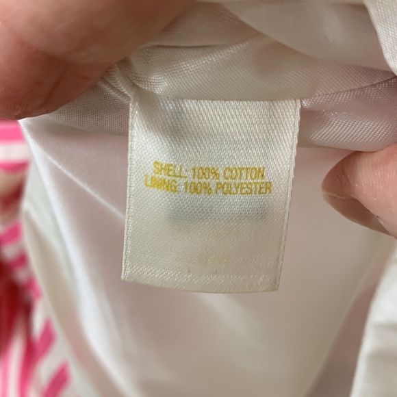 KATE SPADE Pink White Sleeveless Dress with Bow - Picture 9 of 16